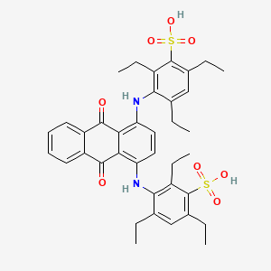 Benzenesulfonic acid, 3,3'-[(9,10-dihydro-9,10-dioxo-1,4-anthracenediyl)diimino]bis[2,4,6-triethyl-