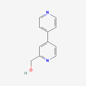 molecular formula C11H10N2O B15250257 [4,4'-Bipyridin]-2-ylmethanol 