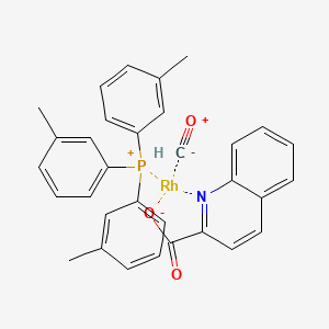 Carbonyl(2-quinolinecarboxylato-N1,O2)[tris(3-methylphenyl)phosphine]rhodium