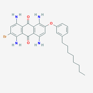 1,4,5,8-Tetraamino-2-bromo-6-(3-octylphenoxy)anthracene-9,10-dione