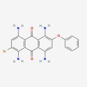 1,4,5,8-Tetraamino-2-bromo-6-phenoxyanthracene-9,10-dione