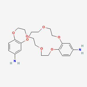 6,7,9,10,12,13,20,21,23,24-Decahydrodibenzo[b,k][1,4,7,10,13,16,19]heptaoxacyclohenicosine-2,17-diamine