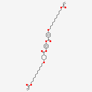 [4-[4-(11-prop-2-enoyloxyundecoxy)cyclohexanecarbonyl]oxyphenyl] 4-(11-prop-2-enoyloxyundecoxy)benzoate