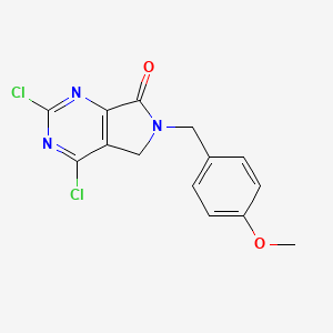 2,4-Dichloro-6-(4-methoxybenzyl)-5H-pyrrolo[3,4-d]pyrimidin-7(6H)-one