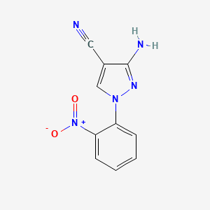 molecular formula C10H7N5O2 B1525050 3-氨基-1-(2-硝基苯基)-1H-吡唑-4-腈 CAS No. 1306606-73-4