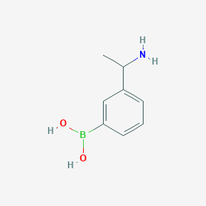 [3-(1-Aminoethyl)phenyl]boronic acid