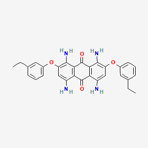 1,4,5,8-Tetraamino-2,7-bis(3-ethylphenoxy)anthracene-9,10-dione