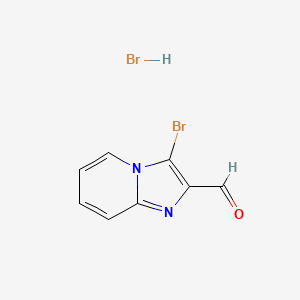 molecular formula C8H6Br2N2O B1525064 3-溴咪唑并[1,2-a]吡啶-2-甲醛氢溴酸盐 CAS No. 1311317-97-1