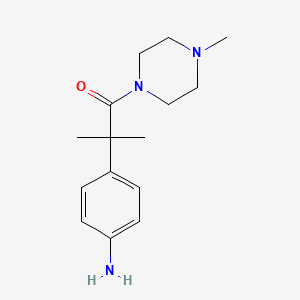 1-Propanone,2-(4-aminophenyl)-2-methyl-1-(4-methyl-1-piperazinyl)-