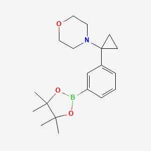 4-(1-(3-(4,4,5,5-Tetramethyl-1,3,2-dioxaborolan-2-yl)phenyl)cyclopropyl)morpholine