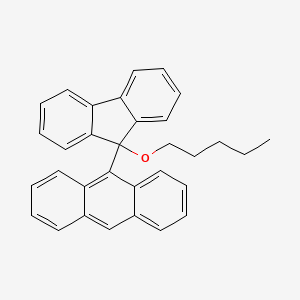 9-(9-(Pentyloxy)-9H-fluoren-9-yl)anthracene