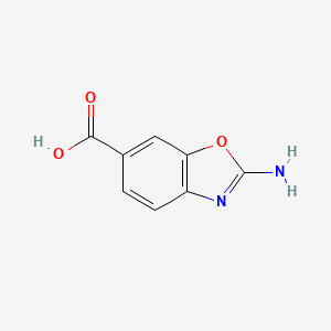 molecular formula C8H6N2O3 B1525080 2-氨基-1,3-苯并噁唑-6-羧酸 CAS No. 1311315-81-7