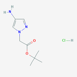 tert-Butyl2-(4-amino-1H-pyrazol-1-yl)acetatehydrochloride