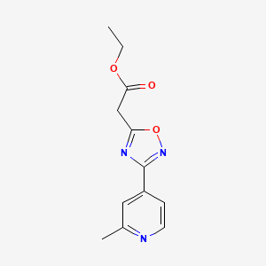 Ethyl 2-(3-(2-methylpyridin-4-yl)-1,2,4-oxadiazol-5-yl)acetate