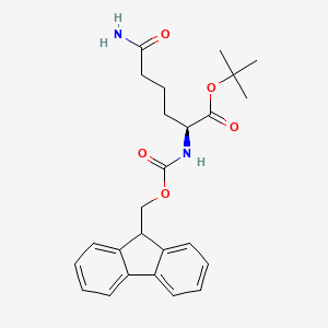 molecular formula C25H30N2O5 B15250840 Fmoc-HomoGln-otBu CAS No. 2044704-48-3