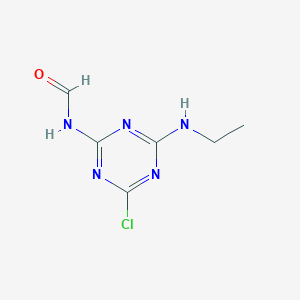 N-(4-Chloro-6-(ethylamino)-1,3,5-triazin-2-yl)formamide