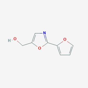 molecular formula C8H7NO3 B1525088 [2-(呋喃-2-基)-1,3-恶唑-5-基]甲醇 CAS No. 1334148-96-7