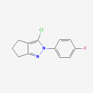 3-Chloro-2-(4-fluorophenyl)-2,4,5,6-tetrahydrocyclopenta[c]pyrazole