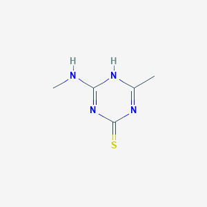 4-Methyl-6-(methylamino)-1,3,5-triazine-2-thiol