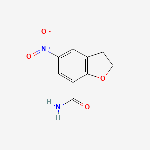 5-Nitro-2,3-dihydrobenzofuran-7-carboxamide