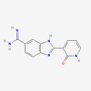 2-(2-Oxo-1,2-dihydropyridin-3-yl)-1H-benzo[d]imidazole-6-carboximidamide