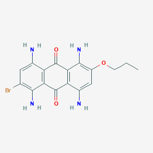 1,4,5,8-Tetraamino-2-bromo-6-propoxyanthracene-9,10-dione