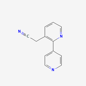 2-([2,4'-Bipyridin]-3-yl)acetonitrile