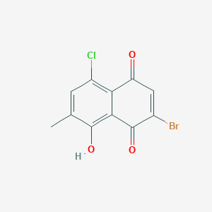 2-bromo-5-chloro-8-hydroxy-7-methylnaphthalene-1,4-dione