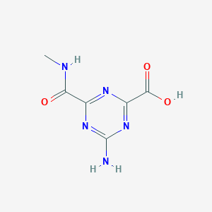 4-Amino-6-(methylcarbamoyl)-1,3,5-triazine-2-carboxylic acid