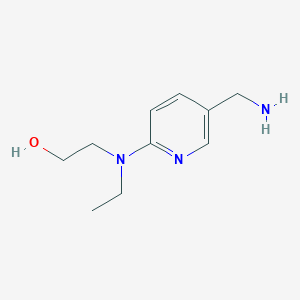 molecular formula C10H17N3O B1525121 2-[[5-(氨甲基)-2-吡啶基](乙基)氨基]-1-乙醇 CAS No. 1183030-95-6