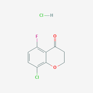 8-Chloro-5-fluorochroman-4-one HCl