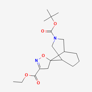 3-O-tert-butyl 3-O'-ethyl spiro[3-azabicyclo[3.3.1]nonane-9,5'-4H-1,2-oxazole]-3,3'-dicarboxylate