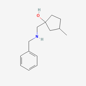 1-[(Benzylamino)methyl]-3-methylcyclopentan-1-ol