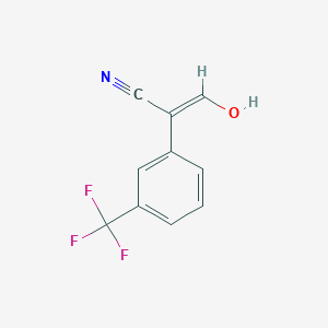 3-Hydroxy-2-[3-(trifluoromethyl)phenyl]-acrylonitrile