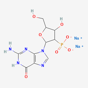 Sodium (2-(2-amino-6-oxo-1H-purin-9(6H)-yl)-4-hydroxy-5-(hydroxymethyl)tetrahydrofuran-3-yl)phosphonate