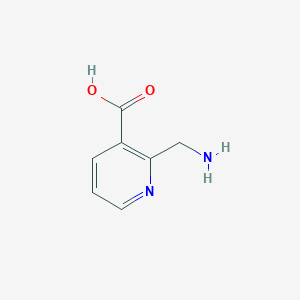 molecular formula C7H8N2O2 B15251298 2-(Aminomethyl)nicotinic acid 