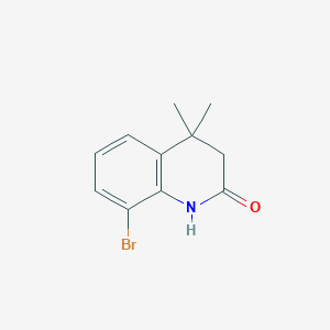 molecular formula C11H12BrNO B1525135 8-Bromo-4,4-dimethyl-3,4-dihydroquinolin-2(1H)-one CAS No. 1187933-36-3