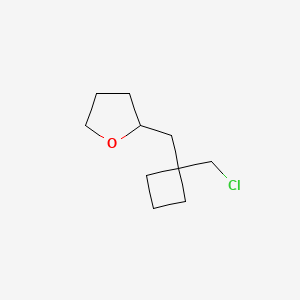 2-([1-(Chloromethyl)cyclobutyl]methyl)oxolane