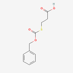 Propanoicacid,3-[[(phenylmethoxy)carbonyl]thio]-