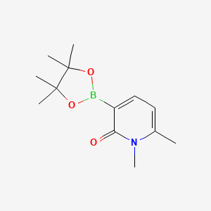 molecular formula C13H20BNO3 B15251471 1,6-Dimethyl-3-(4,4,5,5-tetramethyl-1,3,2-dioxaborolan-2-yl)pyridin-2(1H)-one 