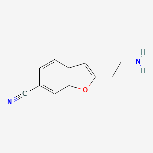 2-(2-Aminoethyl)-1-benzofuran-6-carbonitrile