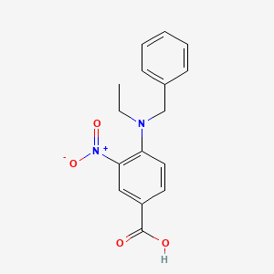 molecular formula C16H16N2O4 B1525148 4-[苄基(乙基)氨基]-3-硝基苯甲酸 CAS No. 420116-63-8