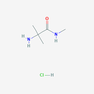 molecular formula C5H13ClN2O B1525149 2-Amino-N,2-dimethylpropanamide hydrochloride CAS No. 84827-06-5
