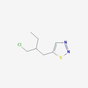 5-[2-(Chloromethyl)butyl]-1,2,3-thiadiazole