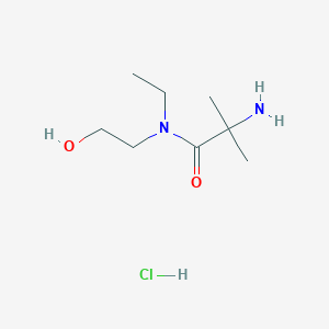 molecular formula C8H19ClN2O2 B1525152 2-Amino-N-ethyl-N-(2-hydroxyethyl)-2-methylpropanamide hydrochloride CAS No. 1220039-04-2