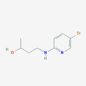 molecular formula C9H13BrN2O B1525156 4-[(5-溴-2-吡啶基)氨基]-2-丁醇 CAS No. 1220037-49-9