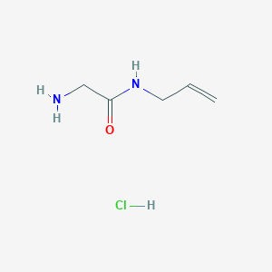 molecular formula C5H11ClN2O B1525158 N-烯丙基-2-氨基乙酰胺盐酸盐 CAS No. 1220029-74-2
