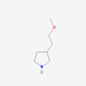 molecular formula C7H15NO B1525166 3-(2-甲氧基乙基)吡咯烷 CAS No. 1220035-58-4