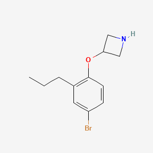 molecular formula C12H16BrNO B1525167 3-(4-溴-2-丙基苯氧基)氮杂环丁烷 CAS No. 1220027-80-4