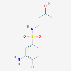 molecular formula C10H15ClN2O3S B1525170 3-Amino-4-chloro-N-(3-hydroxybutyl)-benzenesulfonamide CAS No. 1219982-99-6